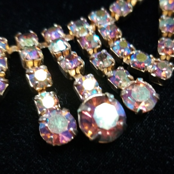 Vintage Jewelry Vintage Ab Rhinestone Choker Necklace Euc Poshmark